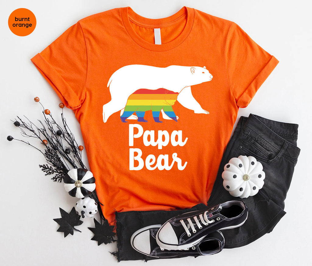 Papa Bear Shirt, T-Shirt, LGBT Rainbow Tee product image 117