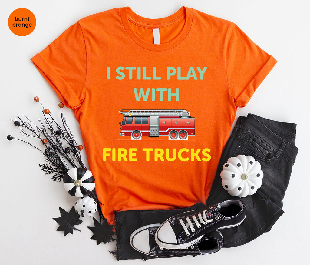 Fire Truck Shirt, Funny Fighter T-Shirt, Fireman Tee product image 6