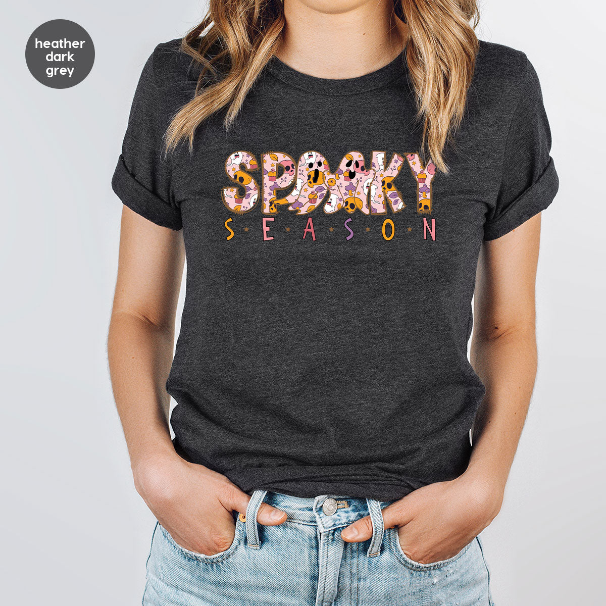 Ghost Graphic Tees, Cute Kid Halloween Shirt, Spooky product image 44