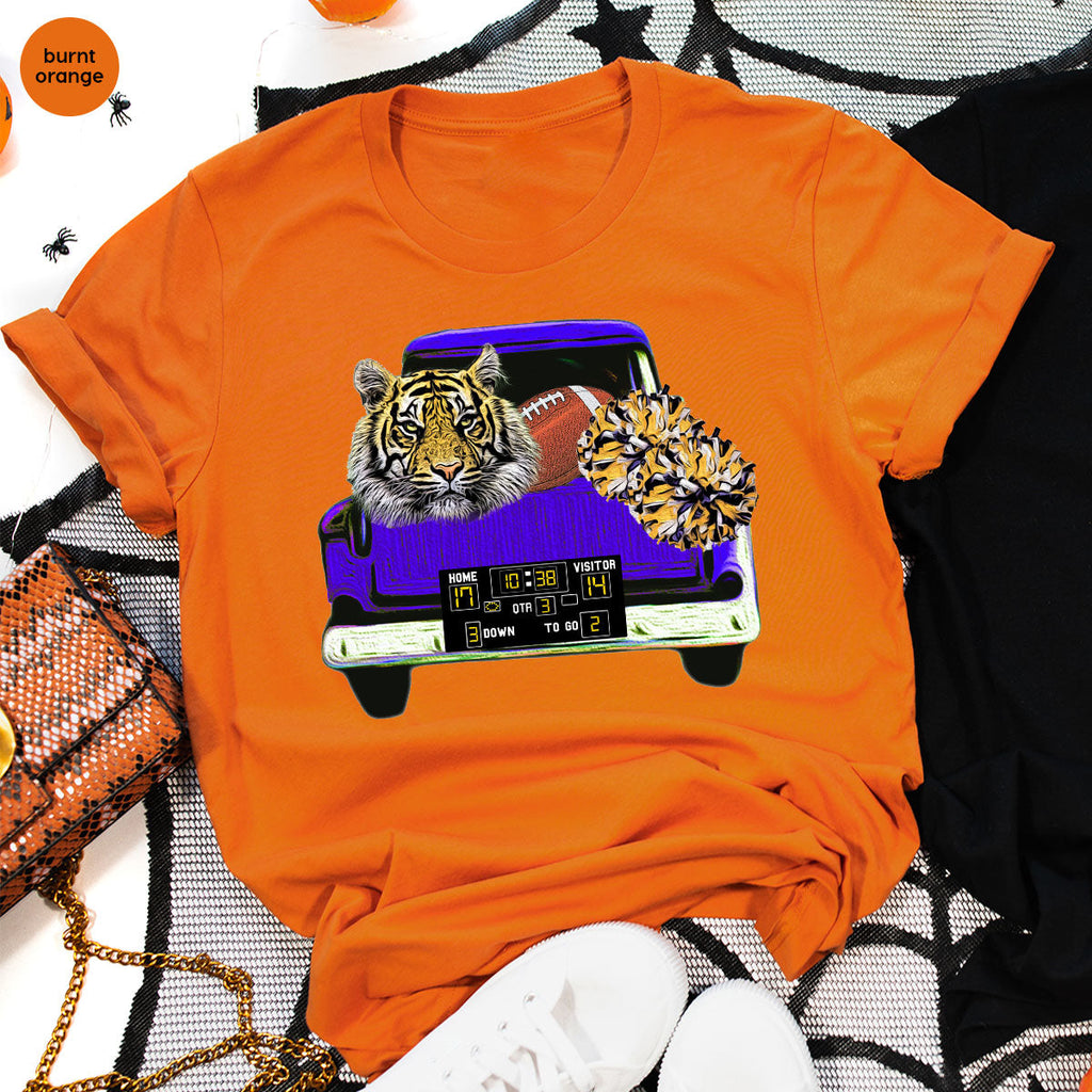 Football Truck Shirt, Tiger Graphic Tees, Mom TShirt, Gifts product image 8