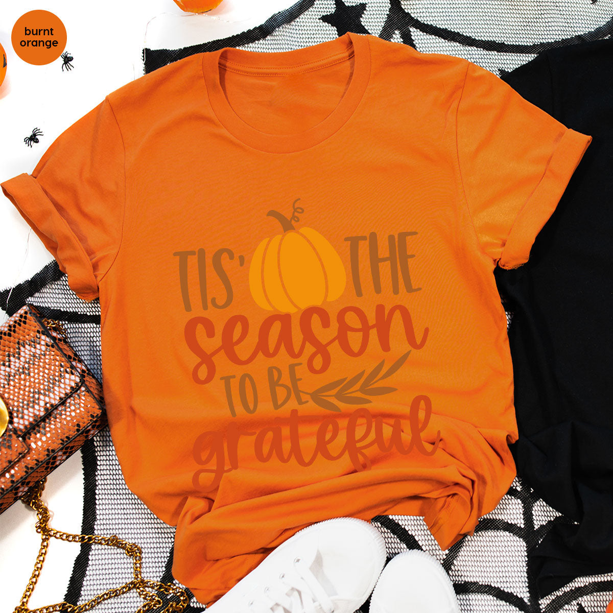 Fall T-Shirt, Autumn Crewneck Sweatshirt, Thanksgiving product image 36