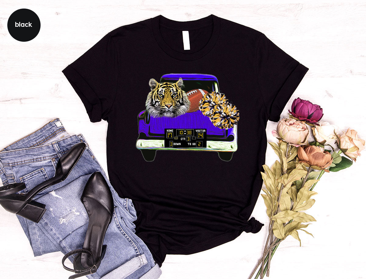 Football Truck Shirt, Tiger Graphic Tees, Mom TShirt, Gifts product image 6