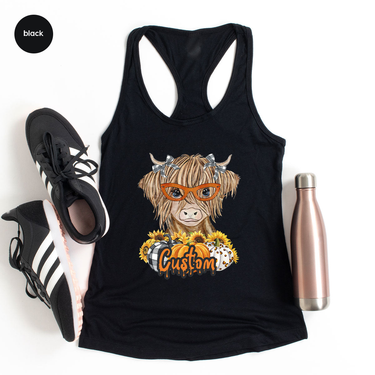 Custom Cow Shirt, Fall Graphic Tees, Personalized Farmer product image 32