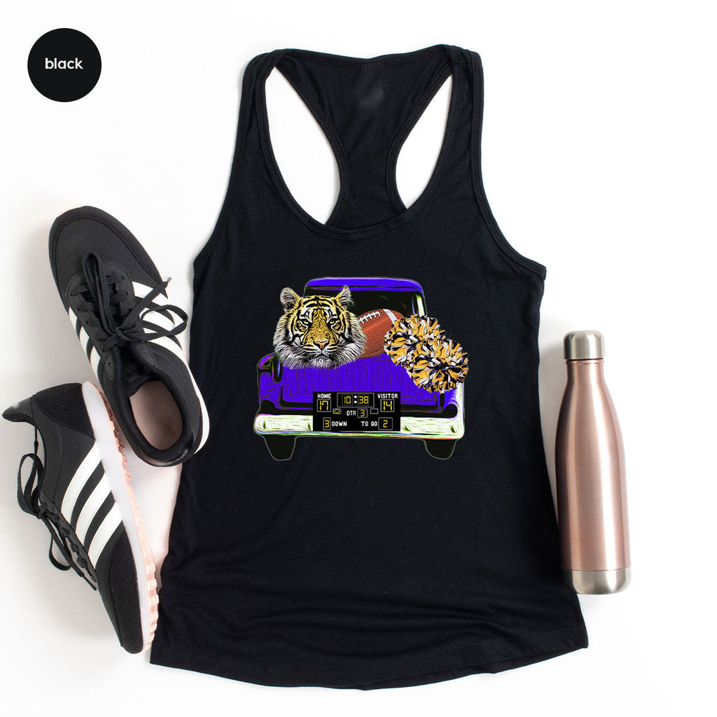 Football Truck Shirt, Tiger Graphic Tees, Mom TShirt, Gifts product image 7