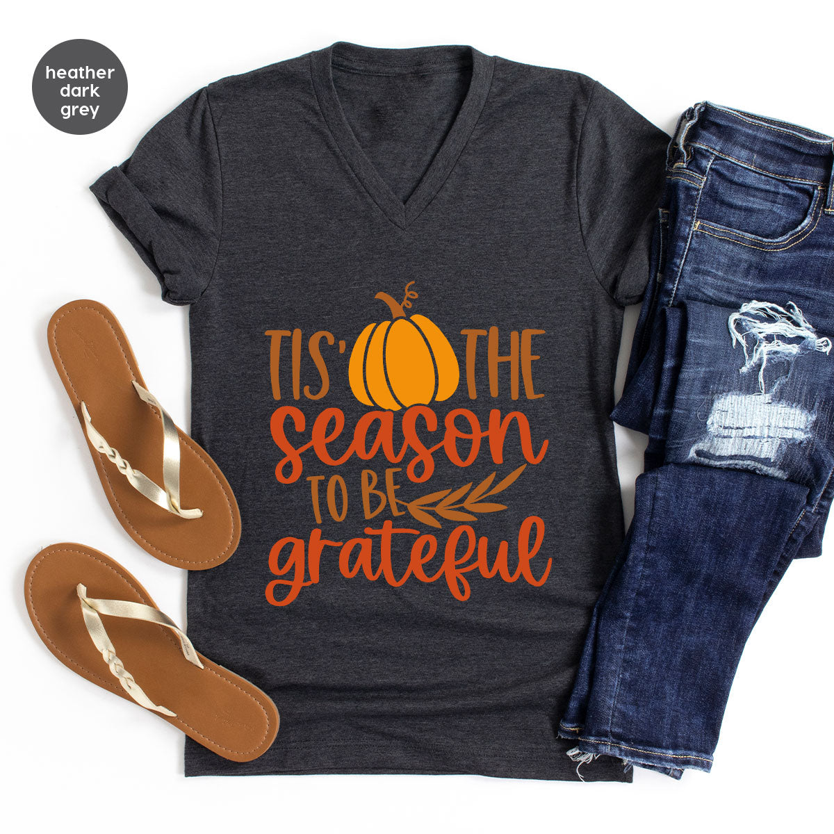 Fall T-Shirt, Autumn Crewneck Sweatshirt, Thanksgiving product image 39