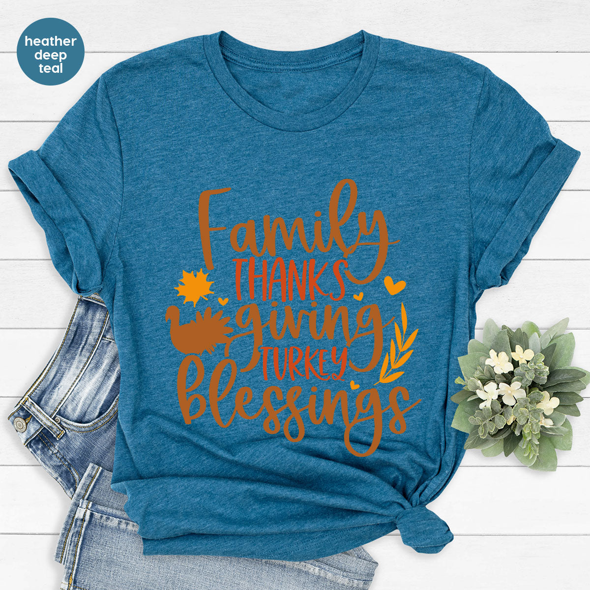 Family Thanksgiving Shirts, Gifts for Autumn Crewneck product image 38