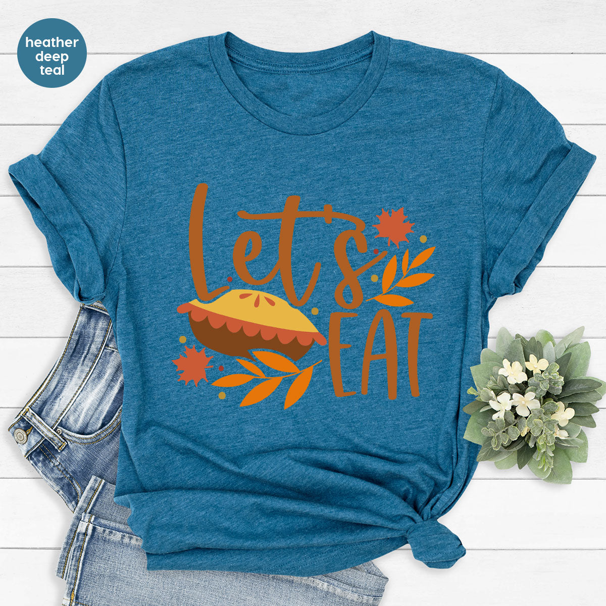 Funny Thanksgiving Shirts, Pumpkin Pie Graphic Tees, Fall product image 40