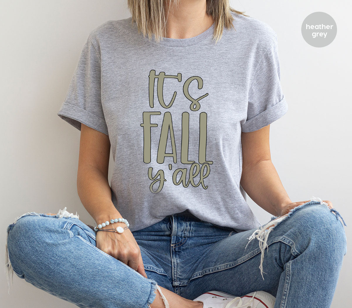 Fall Crewneck Sweatshirt, Its Yall T-Shirt, Gifts, for Her product image 41