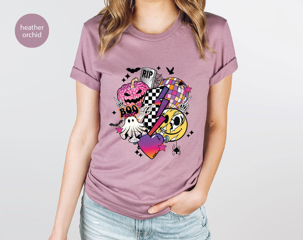 Halloween Shirt, Gifts, Spooky Season Pumpkin Graphic Tees product image 40