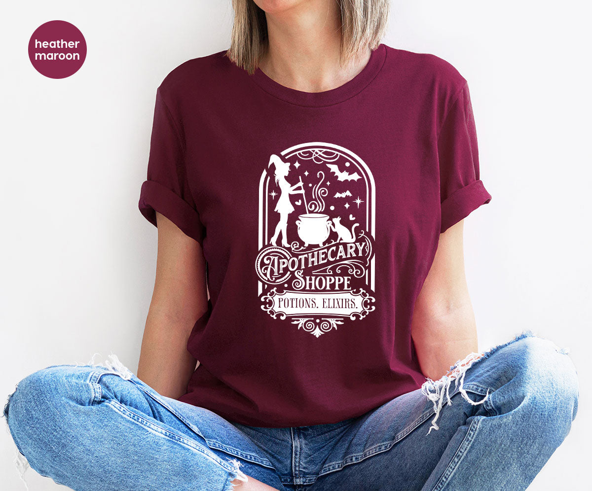 Funny Witch Shirt, Halloween Party Tshirt, Apothecary product image 45