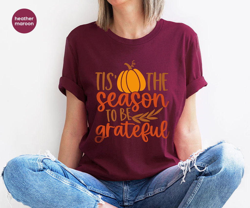 Fall T-Shirt, Autumn Crewneck Sweatshirt, Thanksgiving product image 45