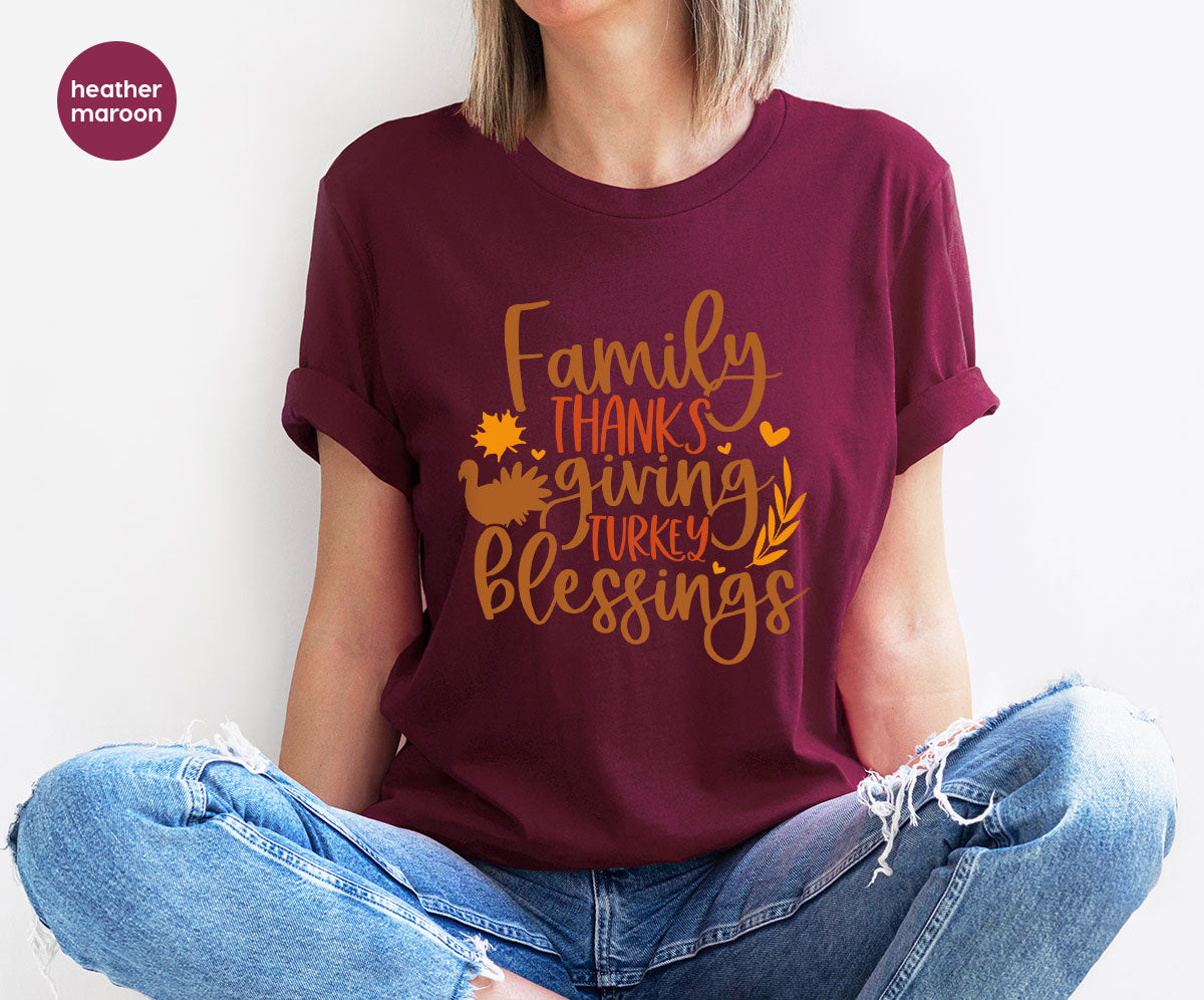 Family Thanksgiving Shirts, Gifts for Autumn Crewneck product image 43