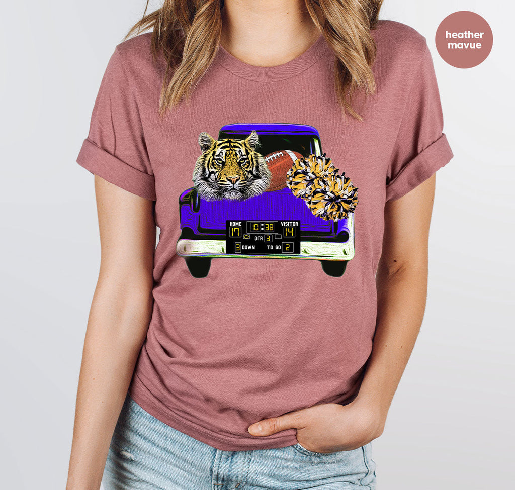 Football Truck Shirt, Tiger Graphic Tees, Mom TShirt, Gifts product image 15