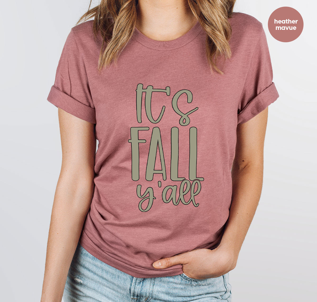 Fall Crewneck Sweatshirt, Its Yall T-Shirt, Gifts, for Her product image 46
