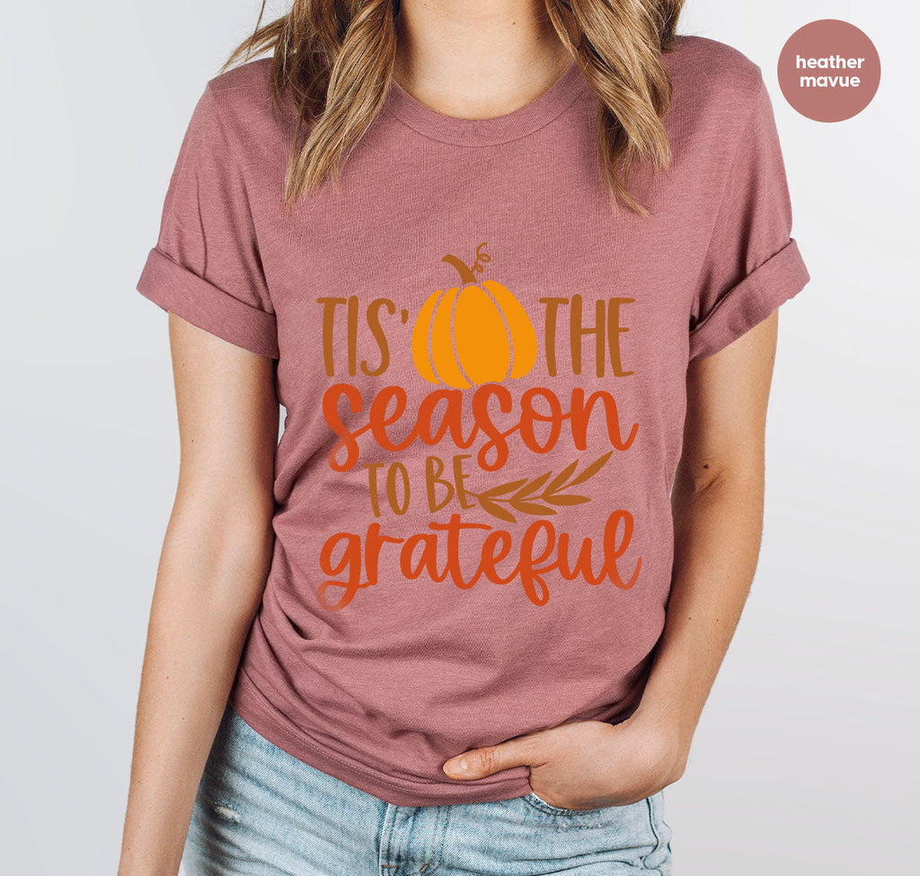 Fall T-Shirt, Autumn Crewneck Sweatshirt, Thanksgiving product image 46
