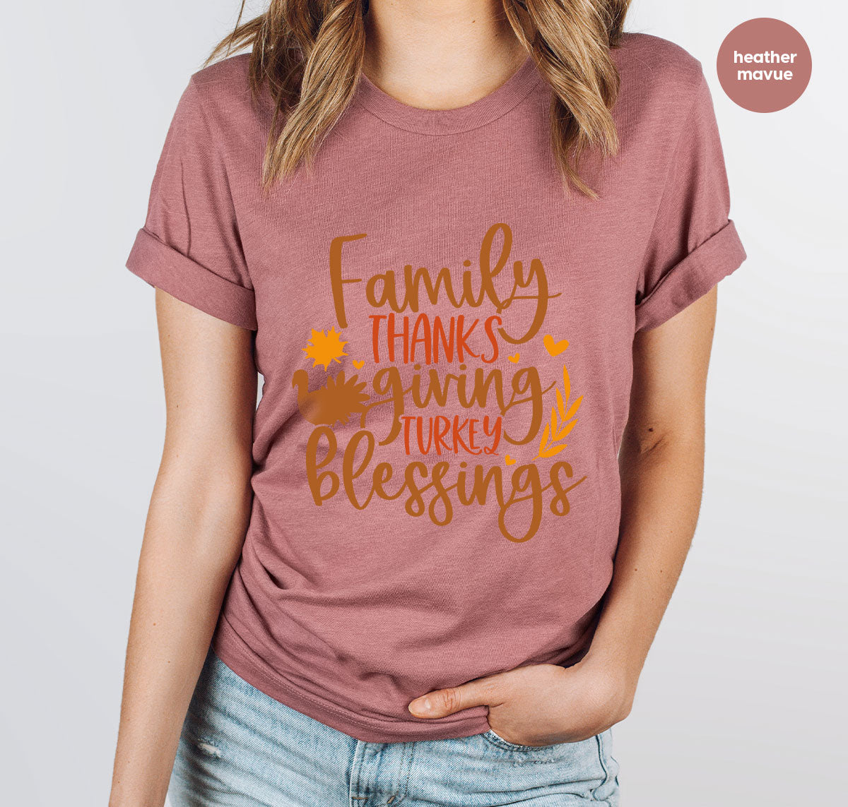 Family Thanksgiving Shirts, Gifts for Autumn Crewneck product image 44