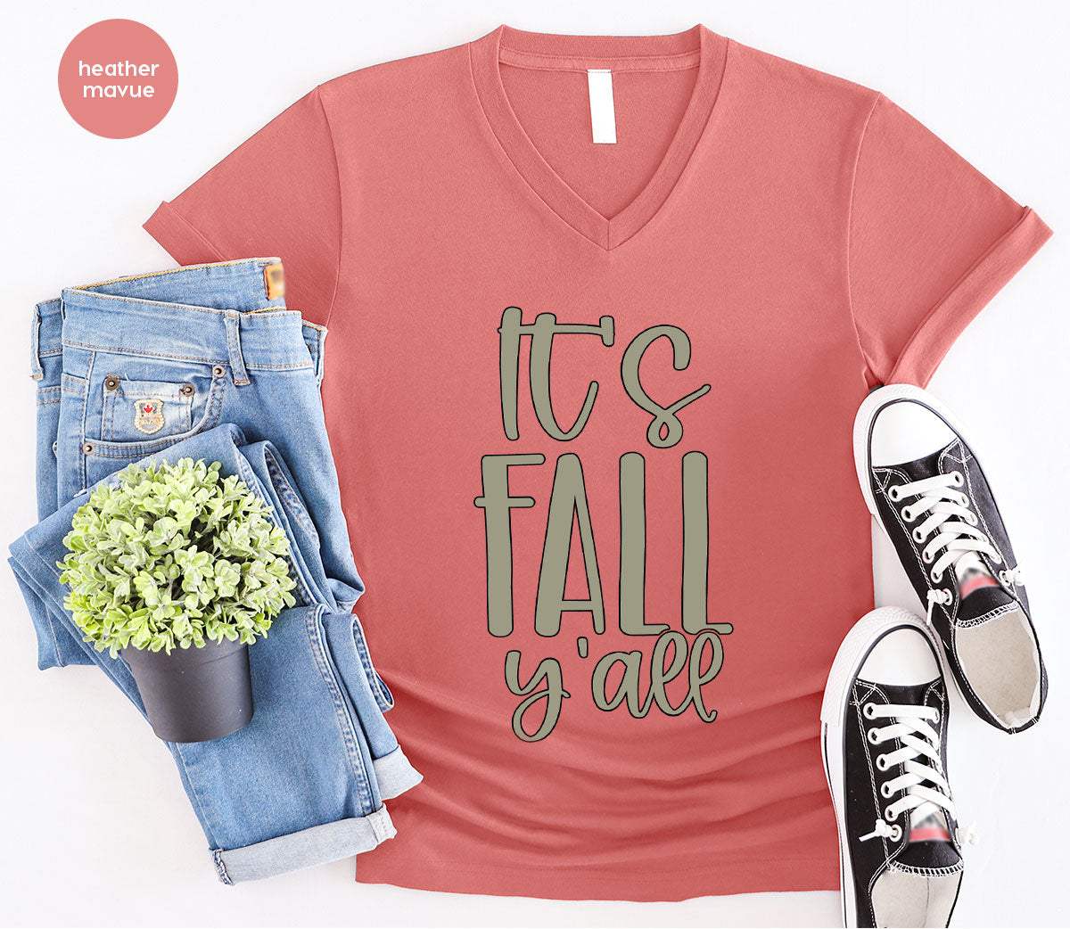 Fall Crewneck Sweatshirt, Its Yall T-Shirt, Gifts, for Her product image 47