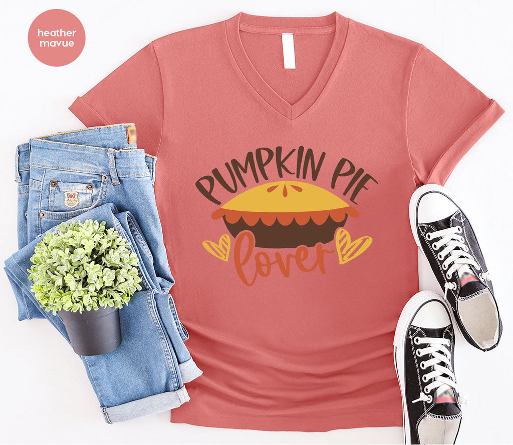 Kids Thanksgiving Shirts, Pumpkin Pie Graphic Tees, Gift product image 4