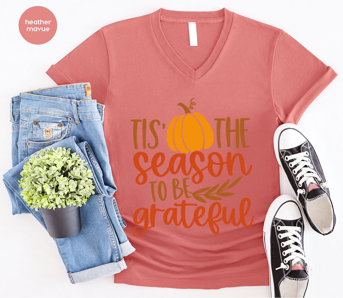 Fall T-Shirt, Autumn Crewneck Sweatshirt, Thanksgiving product image 47