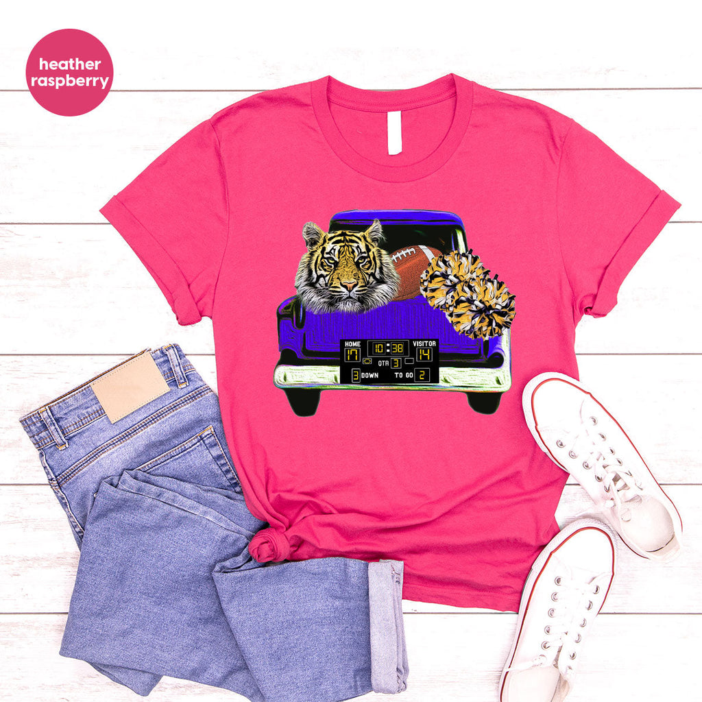 Football Truck Shirt, Tiger Graphic Tees, Mom TShirt, Gifts product image 18