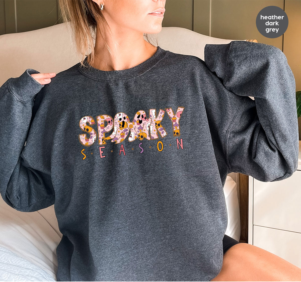 Ghost Graphic Tees, Cute Kid Halloween Shirt, Spooky product image 58
