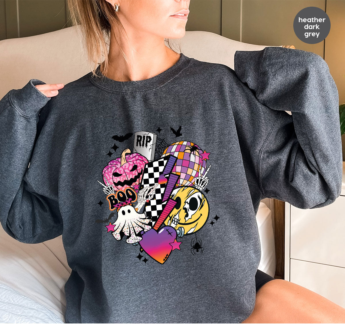 Halloween Shirt, Gifts, Spooky Season Pumpkin Graphic Tees product image 48