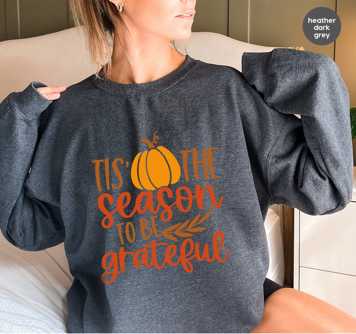 Fall T-Shirt, Autumn Crewneck Sweatshirt, Thanksgiving product image 53