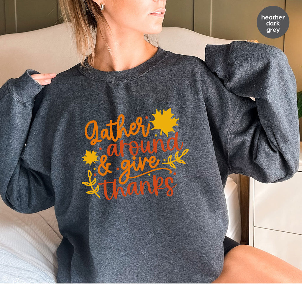 Thanksgiving Sweatshirts, Gifts for Family, Kids Fall product image 7
