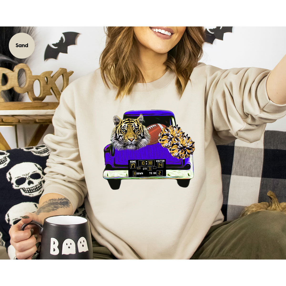 Football Truck Shirt, Tiger Graphic Tees, Mom TShirt, Gifts product image 20