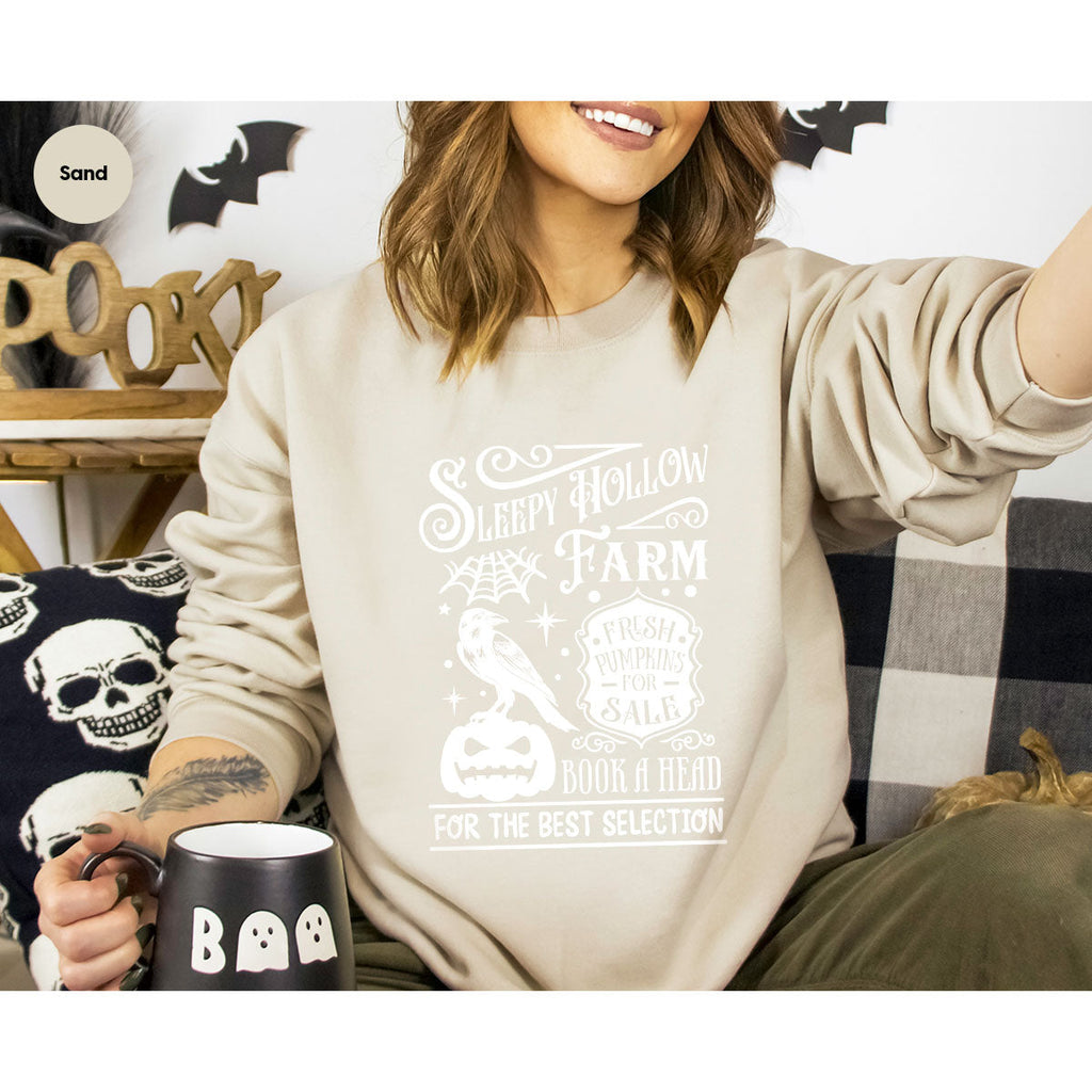 Halloween Sweatshirt, Farmer Outfit, Pumpkin Shirt, Spooky product image 53