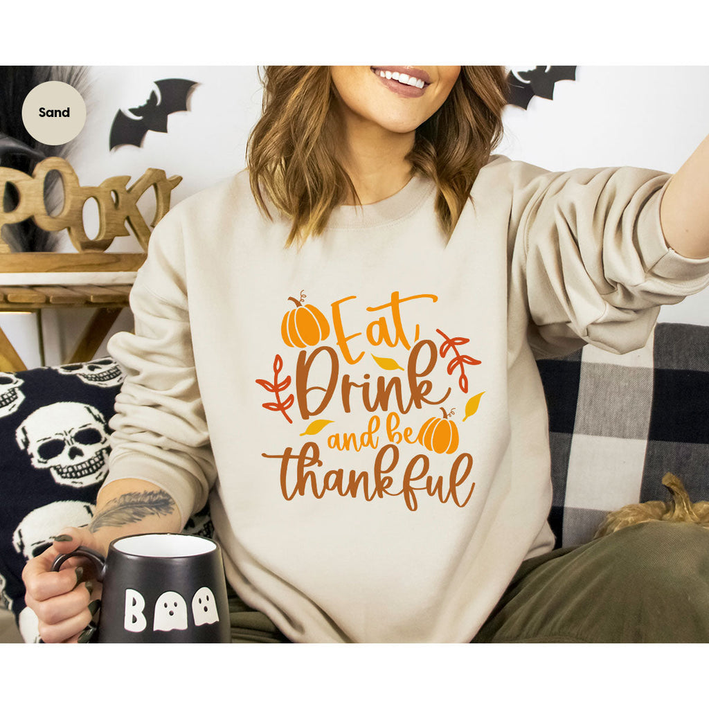Cute Pumpkin T-Shirt, Fall Graphic Tees, Thankful Gifts product image 17