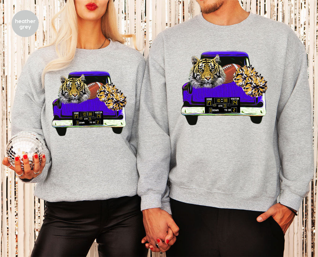 Football Truck Shirt, Tiger Graphic Tees, Mom TShirt, Gifts product image 23
