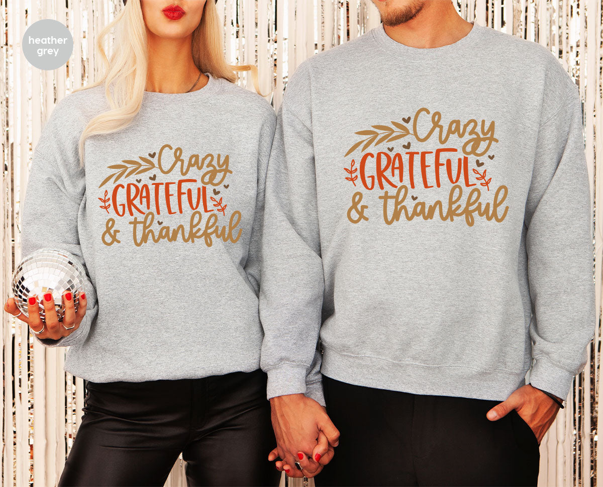 Funny Fall T Shirt, Gift for Her, Crazy Grateful Thankful product image 14