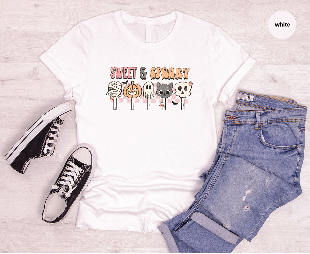 Retro Pumpkin T Shirt, Vintage Cat T-Shirt, Sweet Toddler product image 54