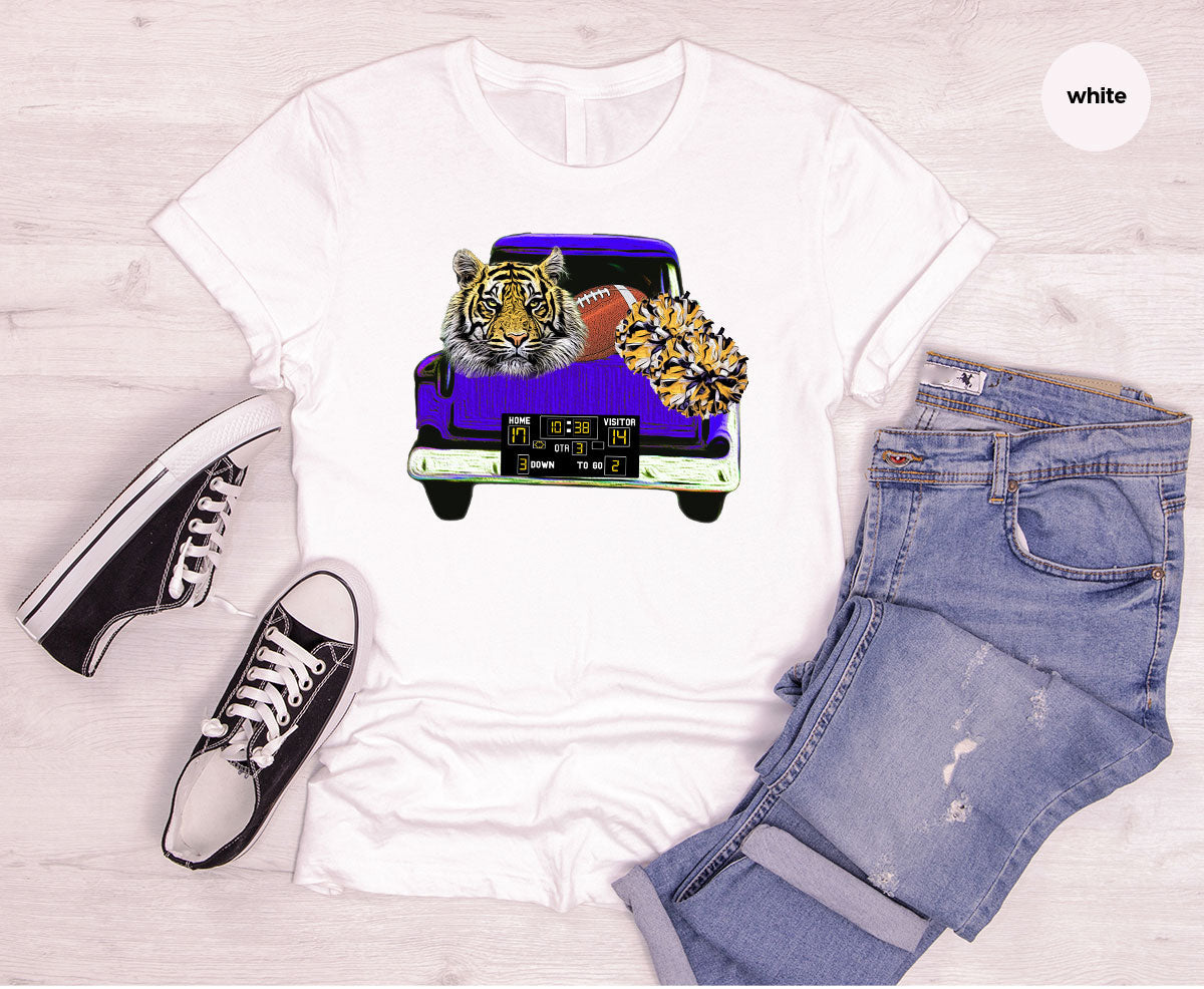 Football Truck Shirt, Tiger Graphic Tees, Mom TShirt, Gifts product image 24