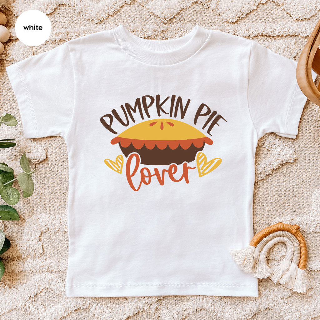 Kids Thanksgiving Shirts, Pumpkin Pie Graphic Tees, Gift product image 12