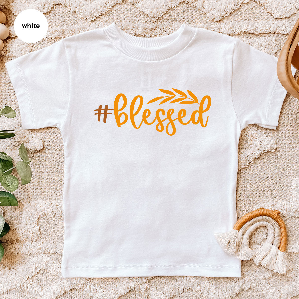 Cute Blessed T-Shirt, Fall Leaves Graphic Tees, Gift for product image 19