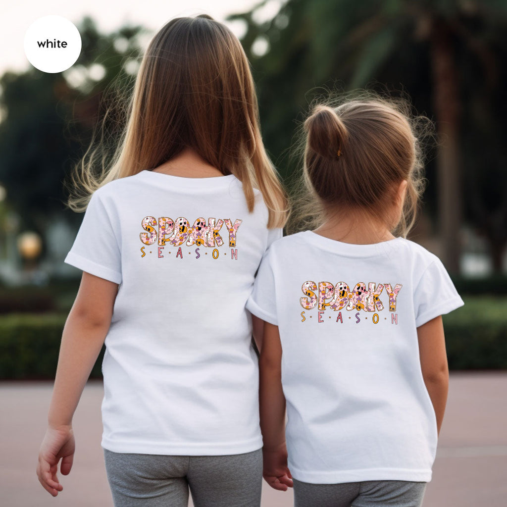 Ghost Graphic Tees, Cute Kid Halloween Shirt, Spooky product image 42