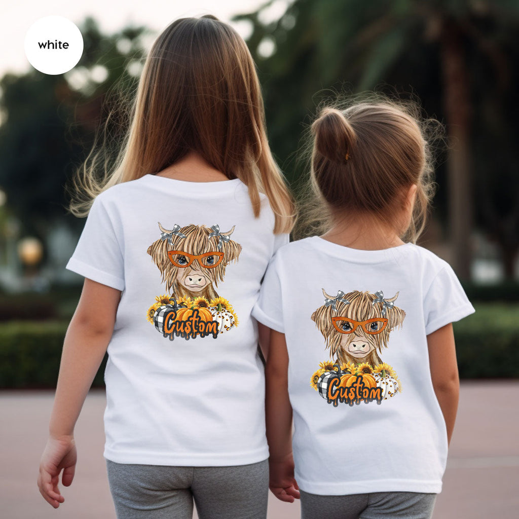 Custom Cow Shirt, Fall Graphic Tees, Personalized Farmer product image 33