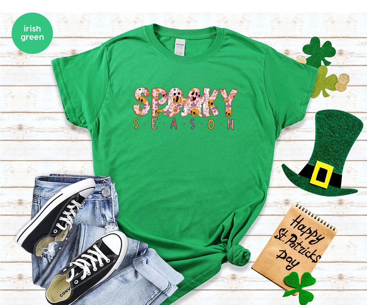 Ghost Graphic Tees, Cute Kid Halloween Shirt, Spooky product image 48