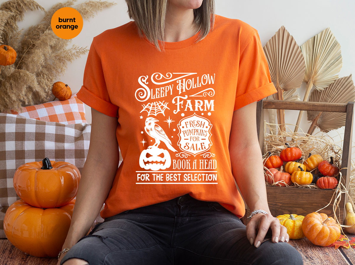 Halloween Sweatshirt, Farmer Outfit, Pumpkin Shirt, Spooky product image 47