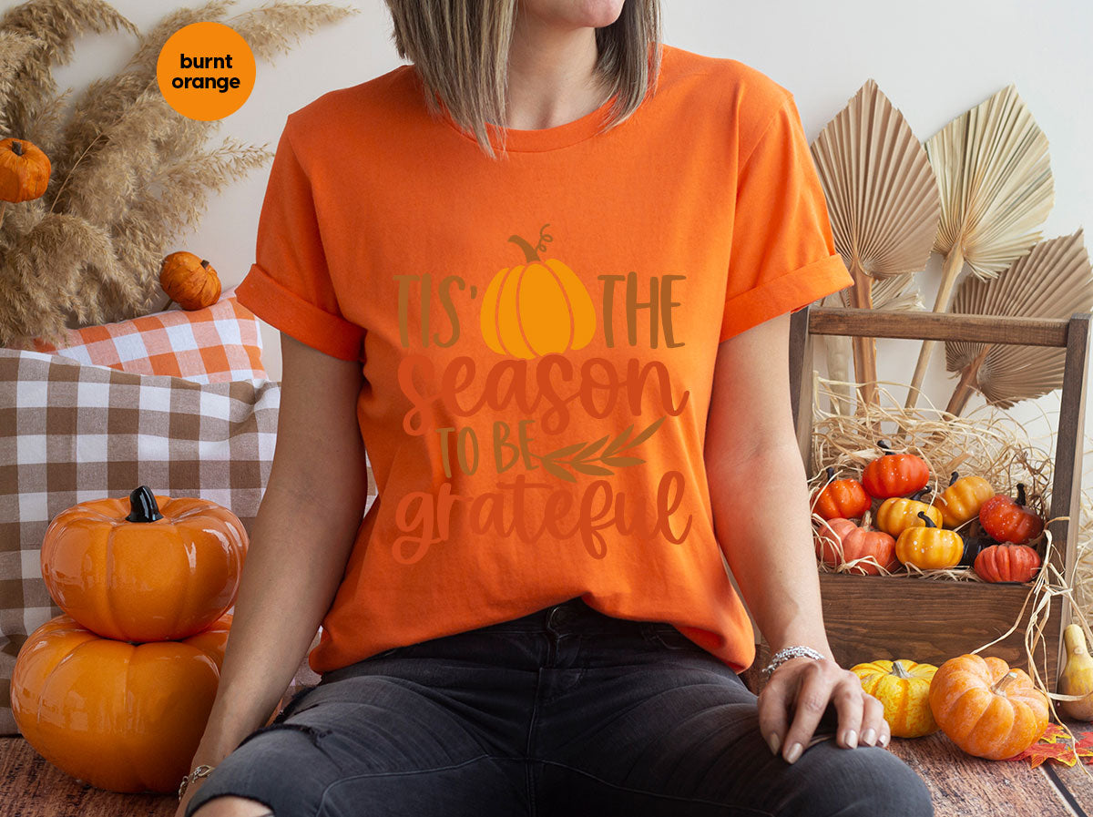 Fall T-Shirt, Autumn Crewneck Sweatshirt, Thanksgiving product image 48