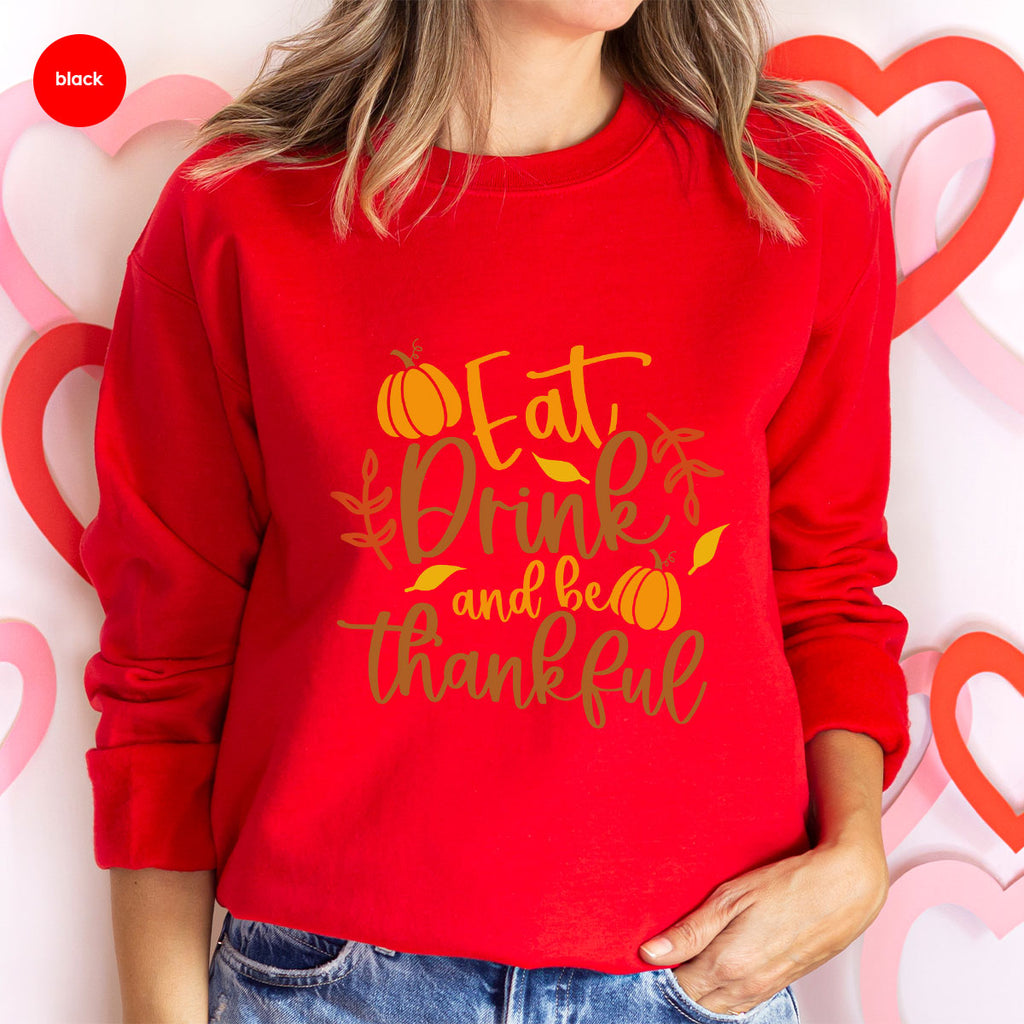 Cute Pumpkin T-Shirt, Fall Graphic Tees, Thankful Gifts product image 15