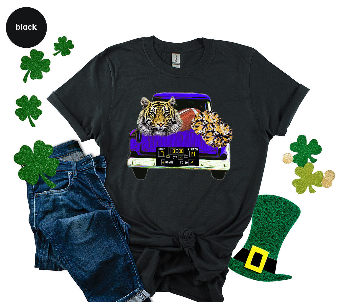 Football Truck Shirt, Tiger Graphic Tees, Mom TShirt, Gifts product image 22