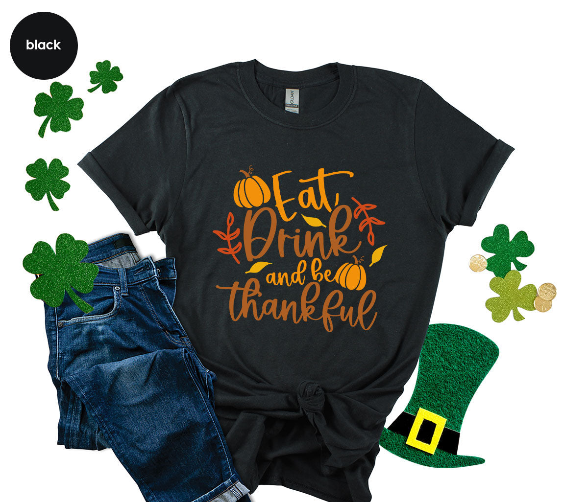 Cute Pumpkin T-Shirt, Fall Graphic Tees, Thankful Gifts product image 19