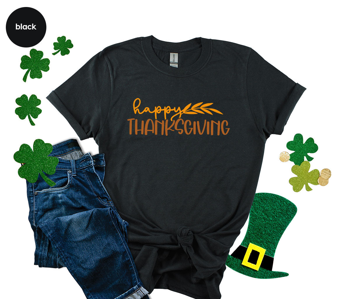 Happy Thanksgiving Shirt, Fall Crewneck Sweatshirt, Family product image 5