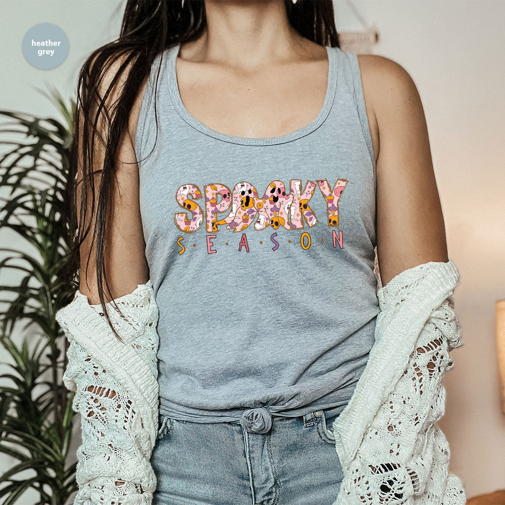 Ghost Graphic Tees, Cute Kid Halloween Shirt, Spooky product image 60