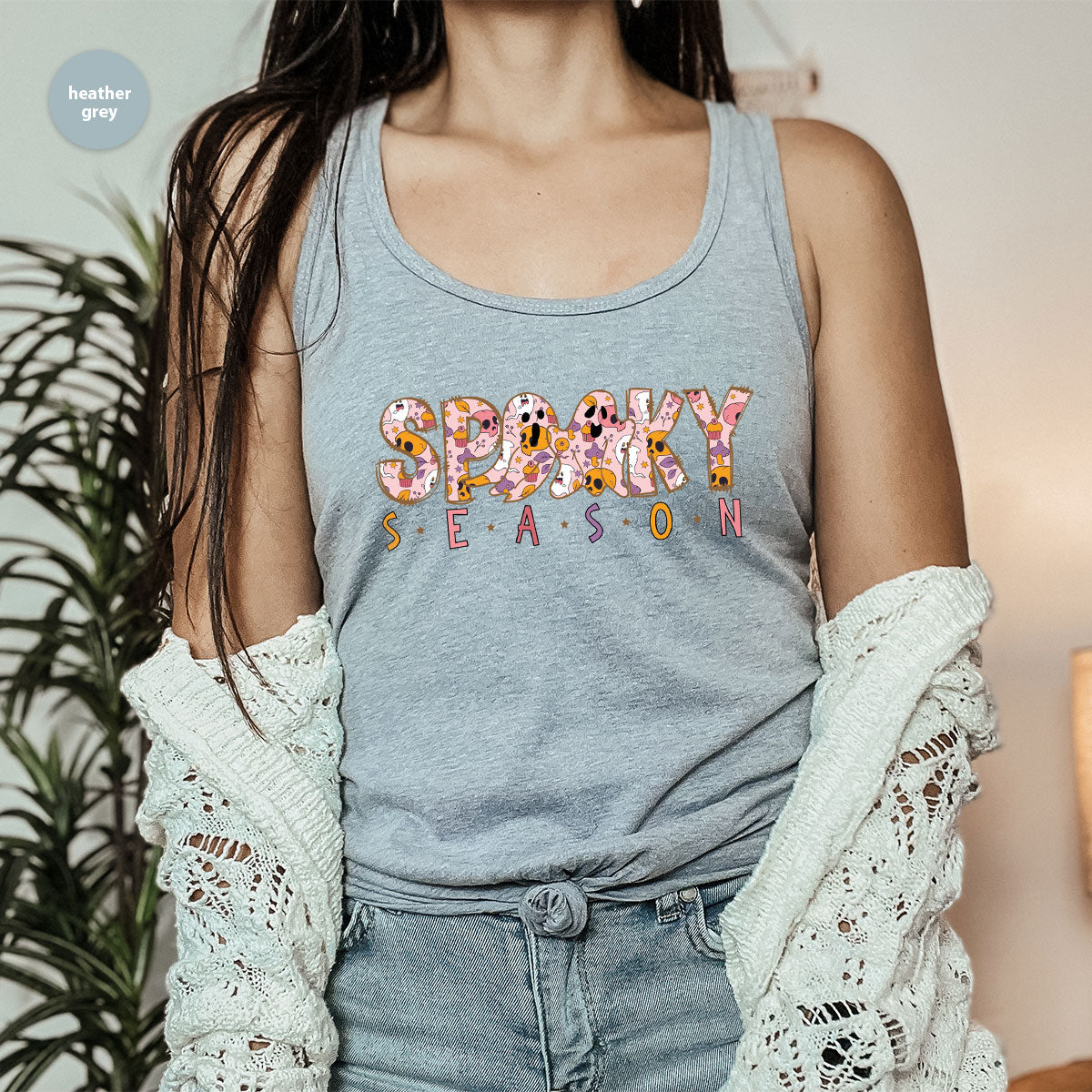 Ghost Graphic Tees, Cute Kid Halloween Shirt, Spooky product image 60