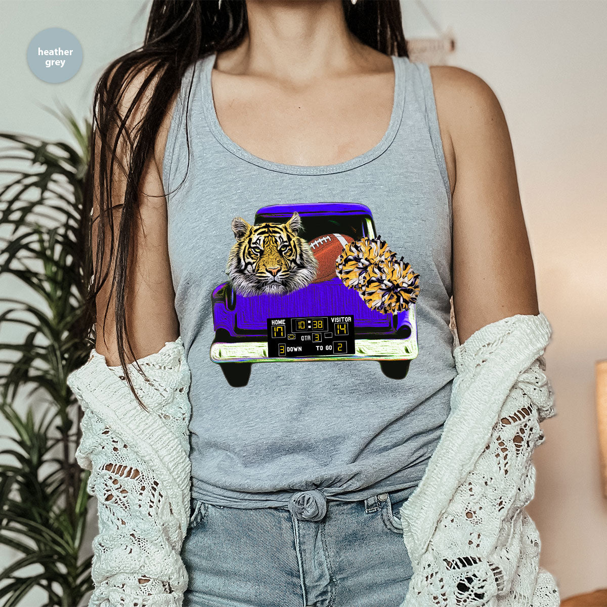 Football Truck Shirt, Tiger Graphic Tees, Mom TShirt, Gifts product image 21