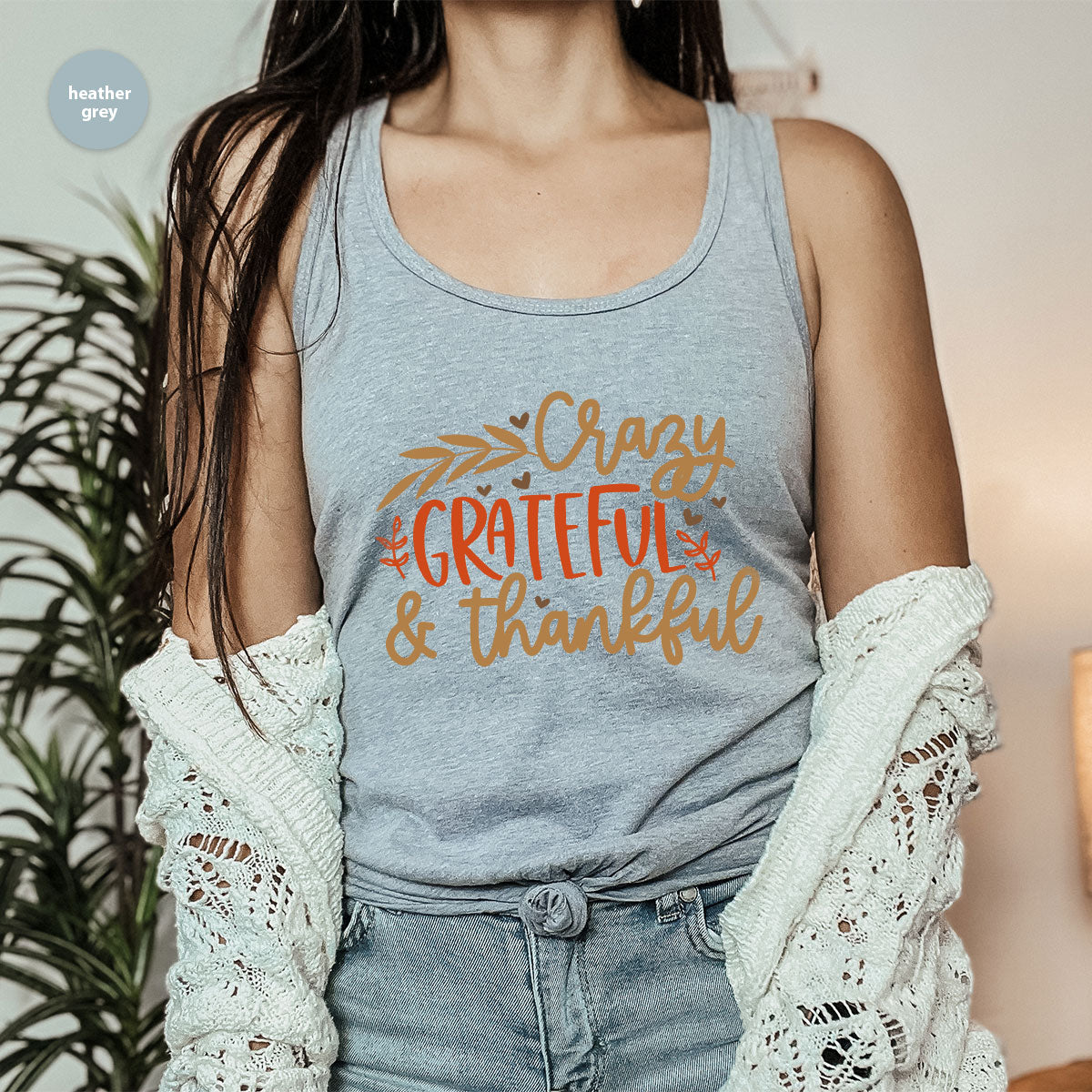 Funny Fall T Shirt, Gift for Her, Crazy Grateful Thankful product image 11